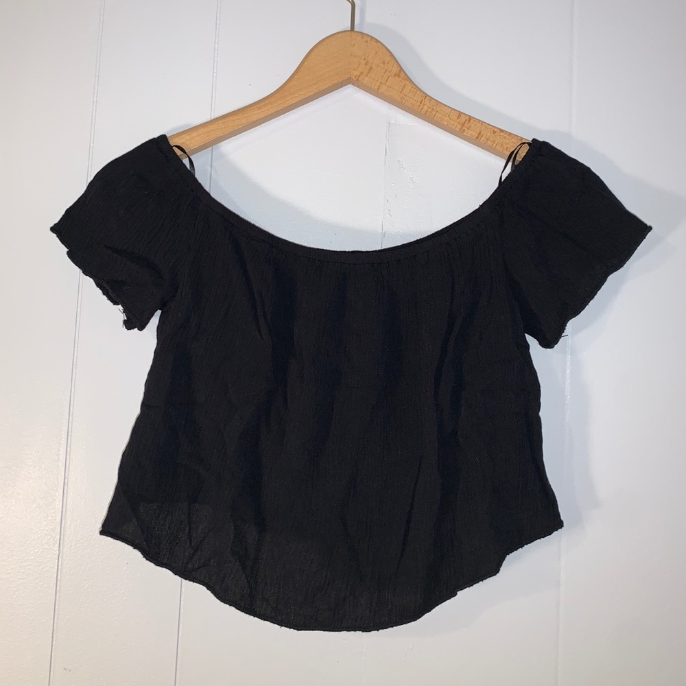Off The Shoulder Black Top